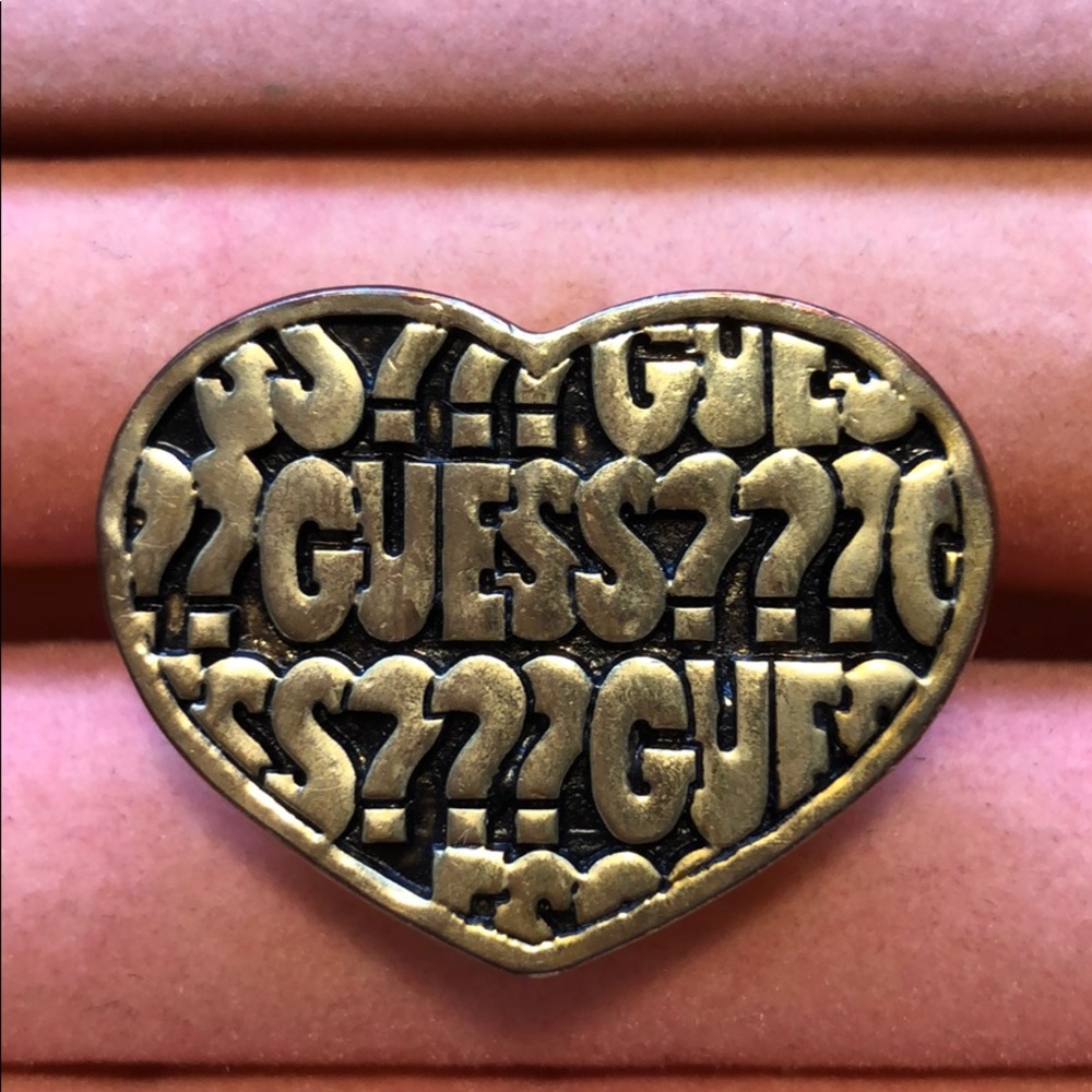 Guess Heart Shaped Ring